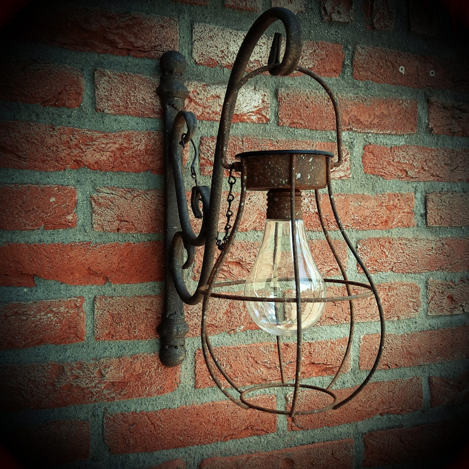 Landelijke wandhaak mét hanglantaarn || Combi-deal. - Afbeelding 3