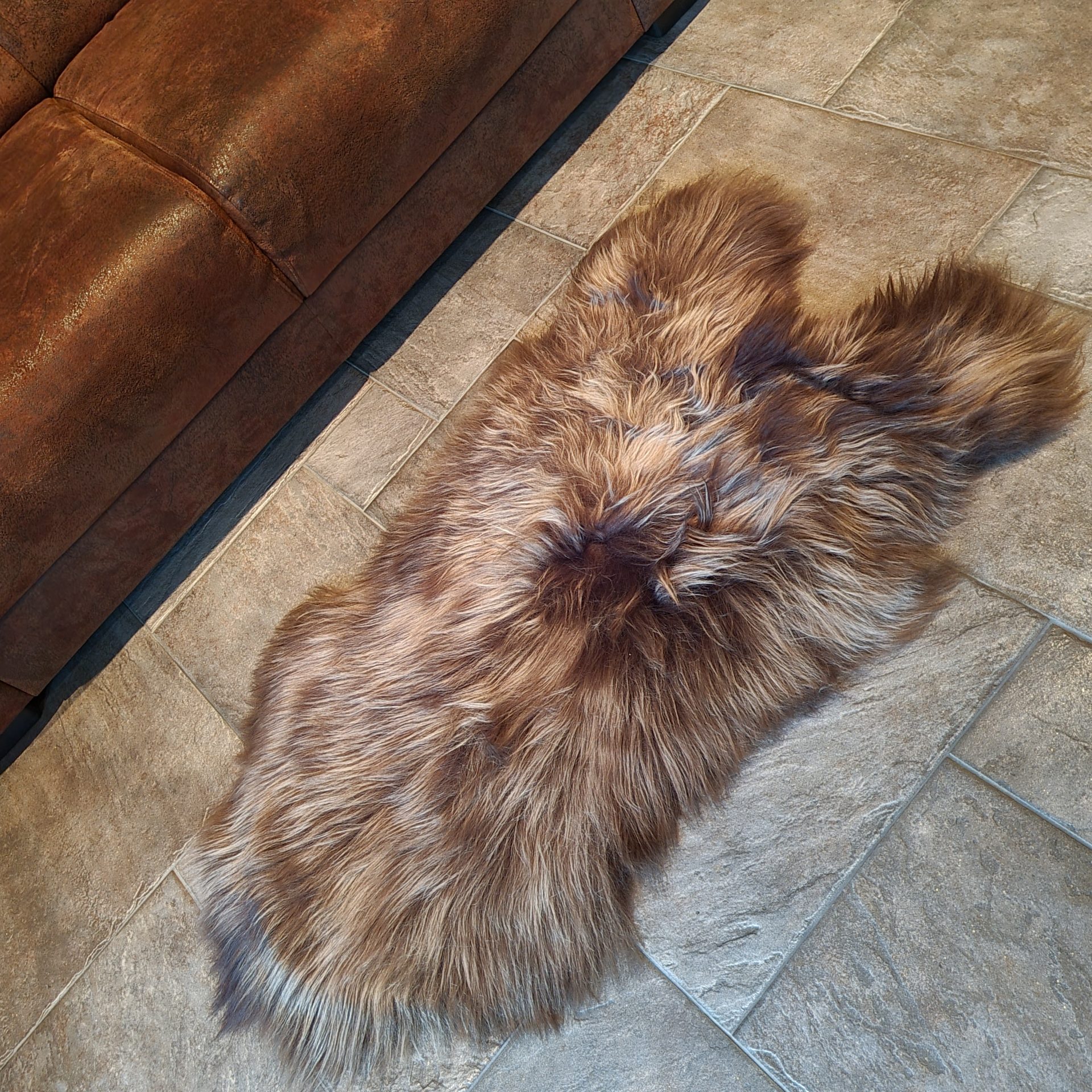 IJslands schapenvacht. Chestnut Brown- Brisa. - Afbeelding 4