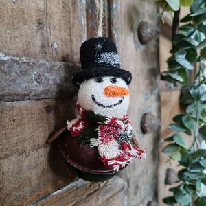 Kerstklokje sneeuwpop.