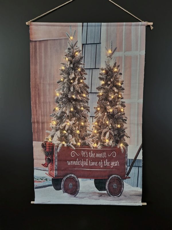 Wanddoek Kerstbomen- It's the most... XL - Afbeelding 2
