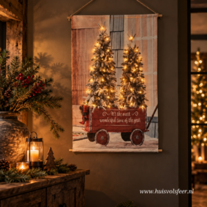 Wanddoek Kerstbomen- It's the most... XL