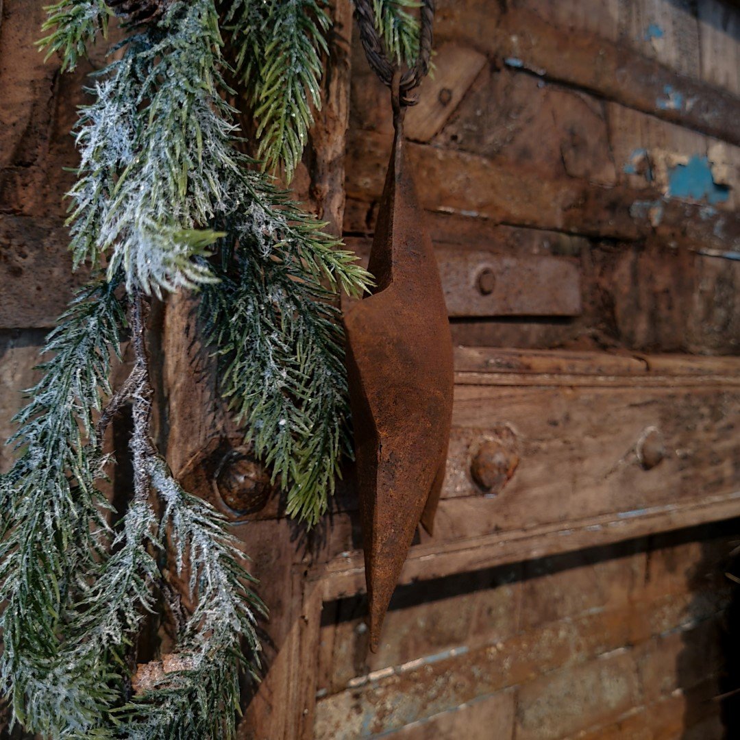 Rusty metalen ster || Met touw. 12 cm. - Afbeelding 4