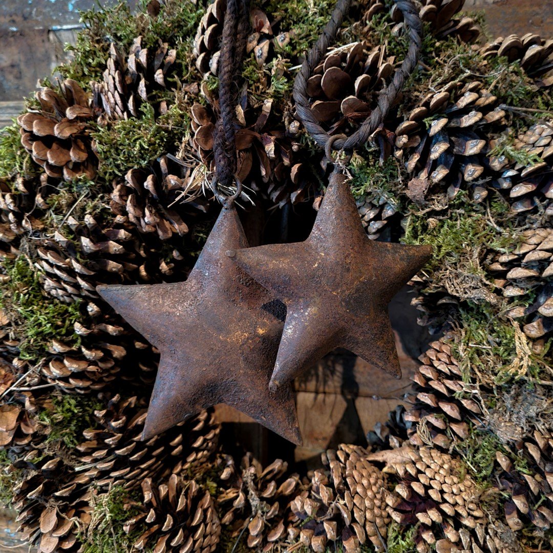 Rusty metalen ster || Met touw. 12 cm. - Afbeelding 6