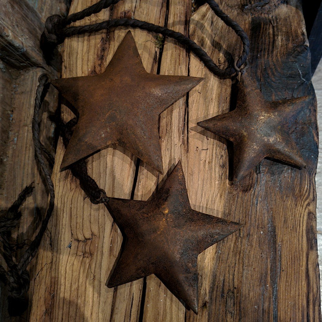 Rusty metalen ster || Met touw. 12 cm. - Afbeelding 7