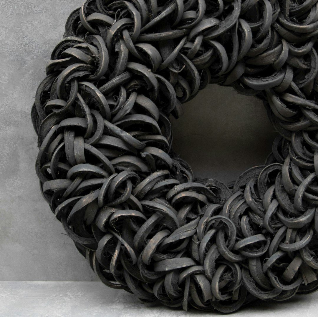 Krans. Coco slice- Black || 40 cm. - Afbeelding 6