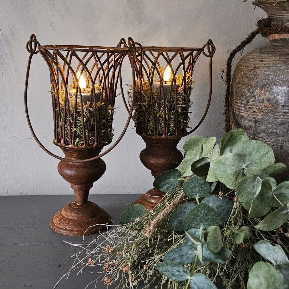 Elegante staander- Roest.