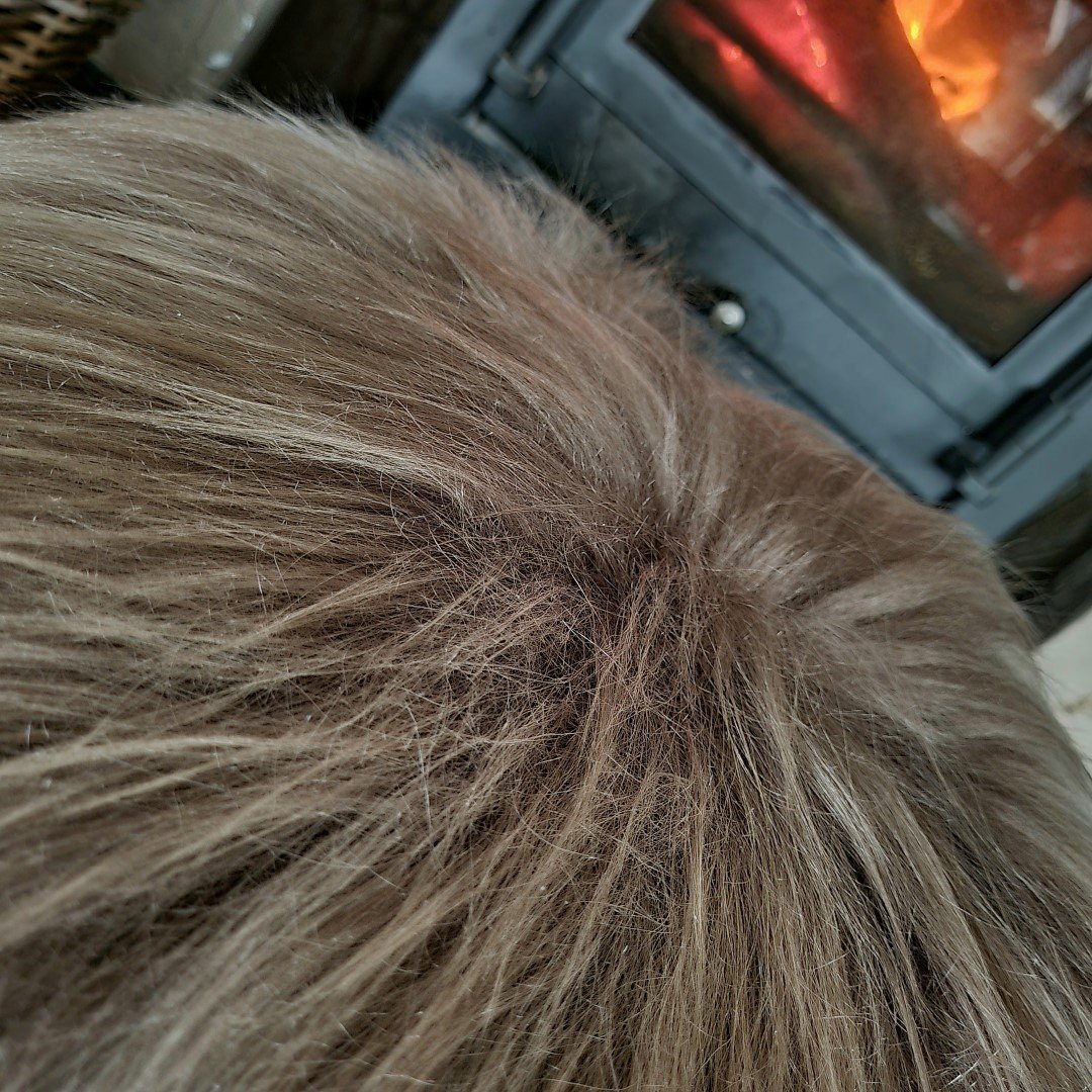 IJslands schapenvacht Chairpad || Taupe. - Afbeelding 4