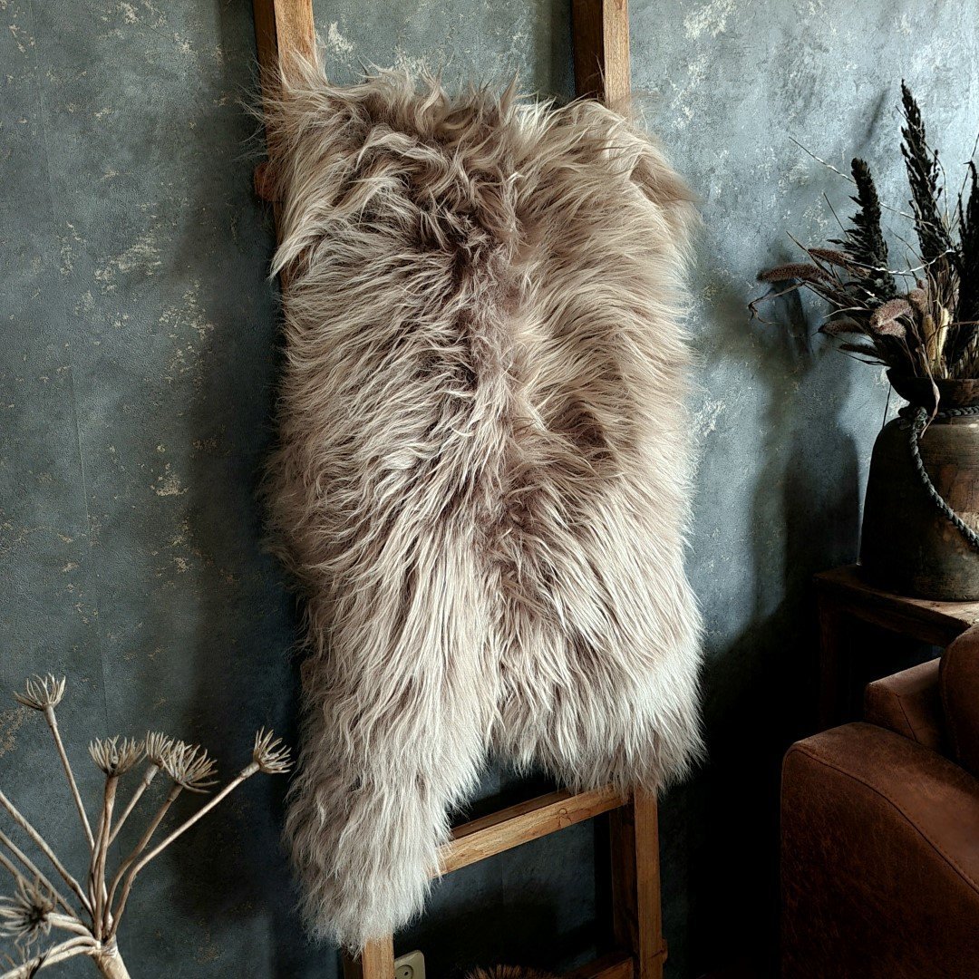 IJslands schapenvacht || Taupe. - Afbeelding 2