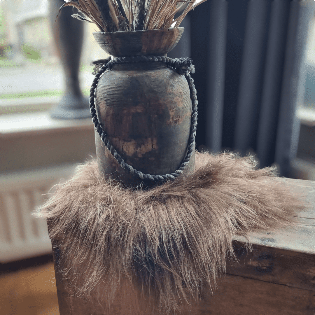 IJslands schapenvacht Chairpad || Chestnut Brown