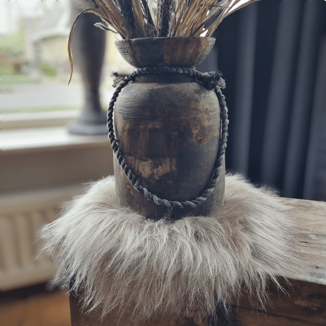 IJslands schapenvacht Chairpad || Taupe.