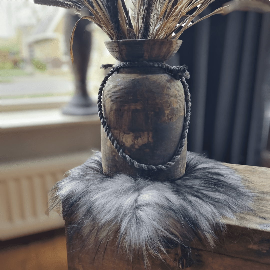 IJslands schapenvacht Chairpad || Silver Grey