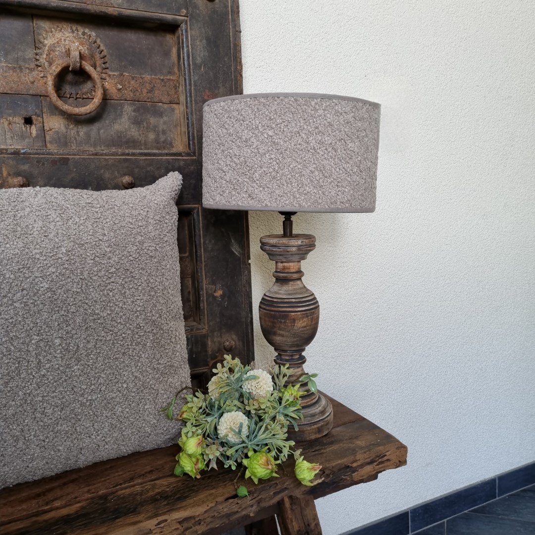 Lampenkap Teddy- Zand || 25 cm.