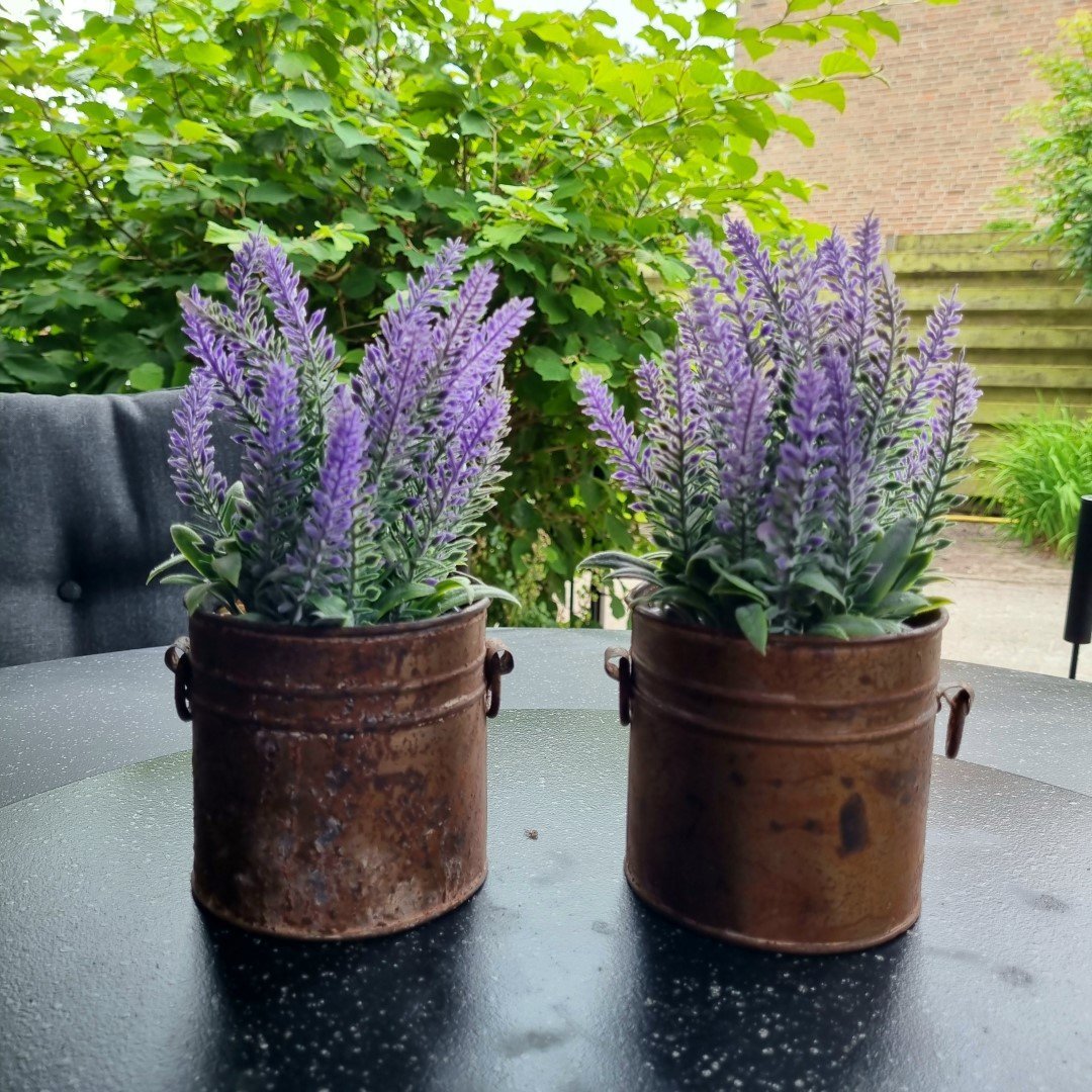 Oud metalen potje met ringen. - Afbeelding 12