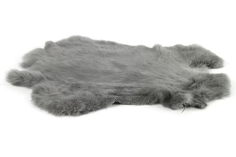 Konijnenvacht- Grijs. - Afbeelding 4