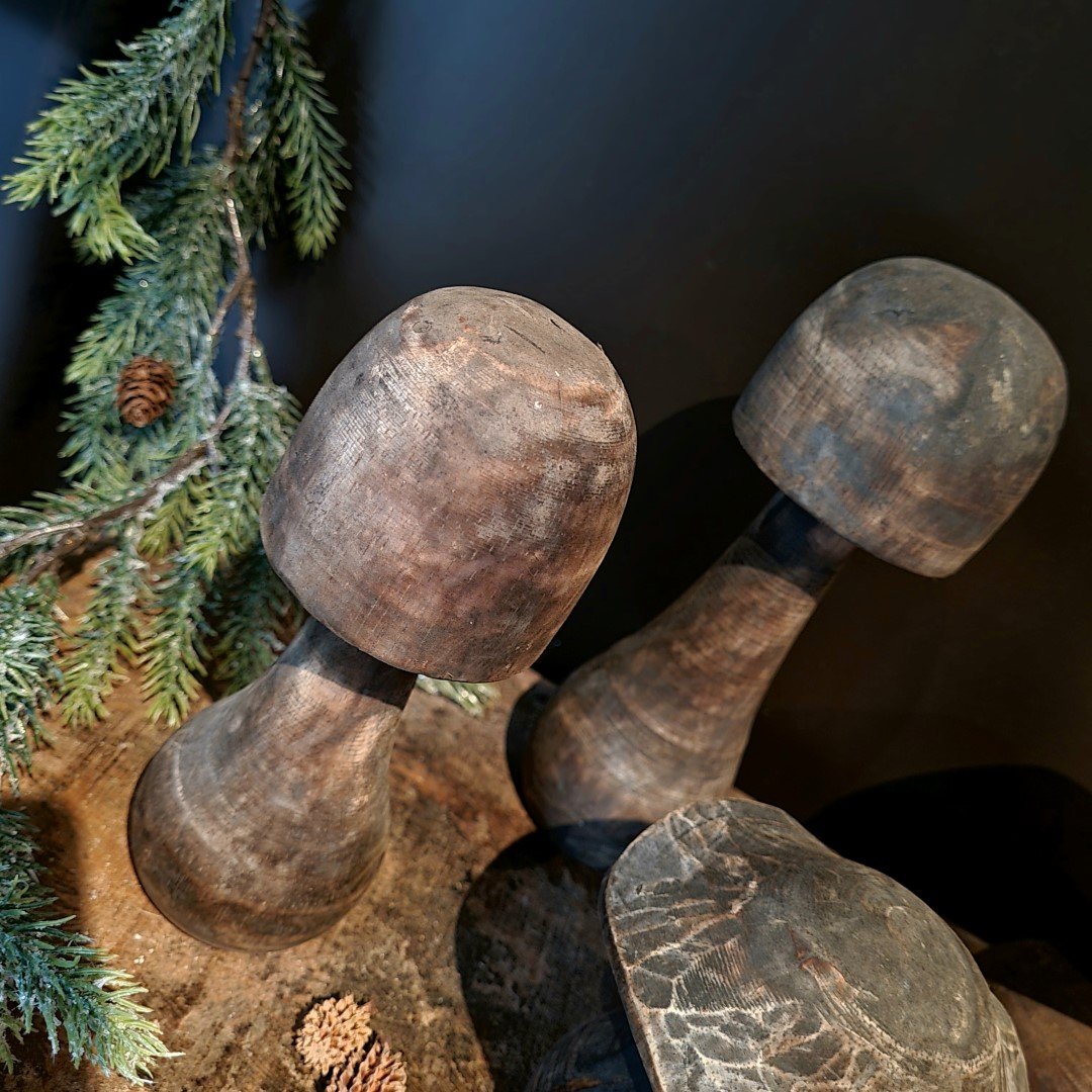 Paddenstoel van hout- Hoog model || 20 cm. - Afbeelding 4