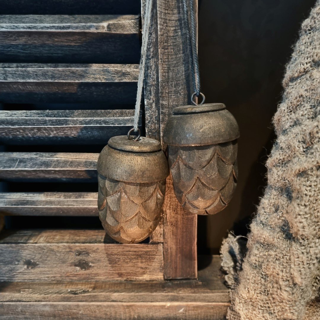 Decoratieve toefhanger || Dennenappel. - Afbeelding 2