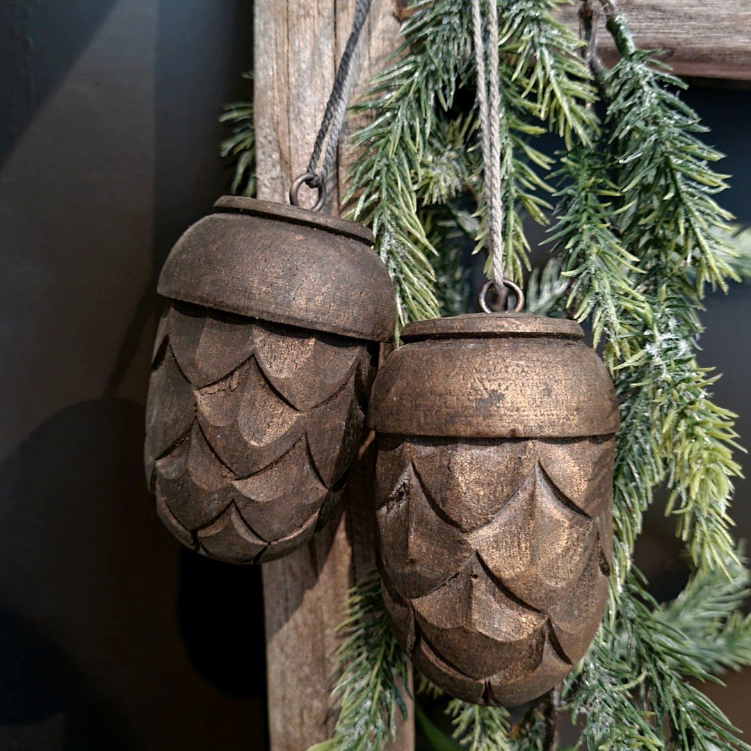 Decoratieve toefhanger || Dennenappel. - Afbeelding 5