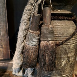 Houten decoratiekwast.