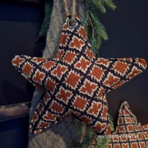 Linnen Ster- Kelim Ruit || 28 cm.