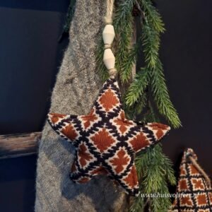 Linnen Ster- Kelim Ruit || 14 cm.