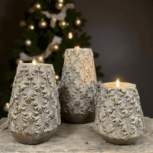 Set of 3 Tealightholder Leaf- Jewel || Brynxz.