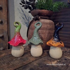 Paddenstoel- Gemixt groen.