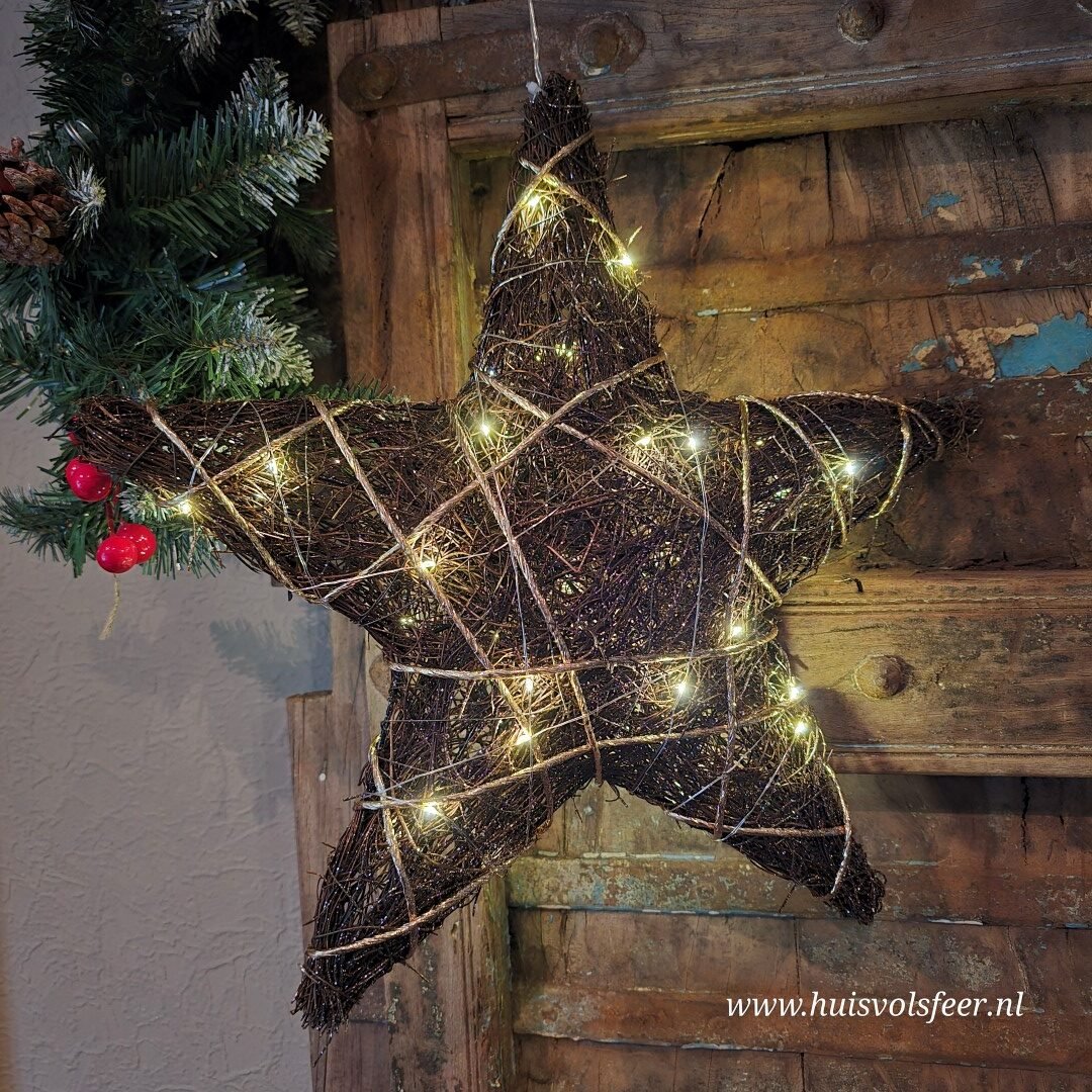 Kerst Ster met LED Verlichting || 40 cm. - Afbeelding 2
