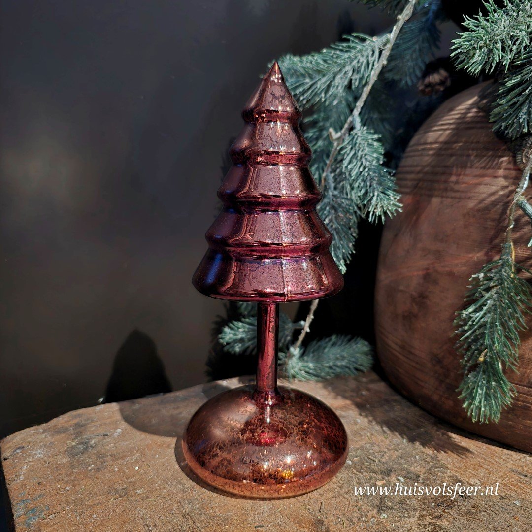 Kerstboom op Stam met Led Verlichting || Mercury Bruin. - Afbeelding 4