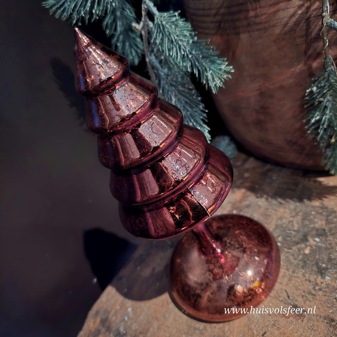 Kerstboom op Stam met Led Verlichting || Mercury Bruin. - Afbeelding 5