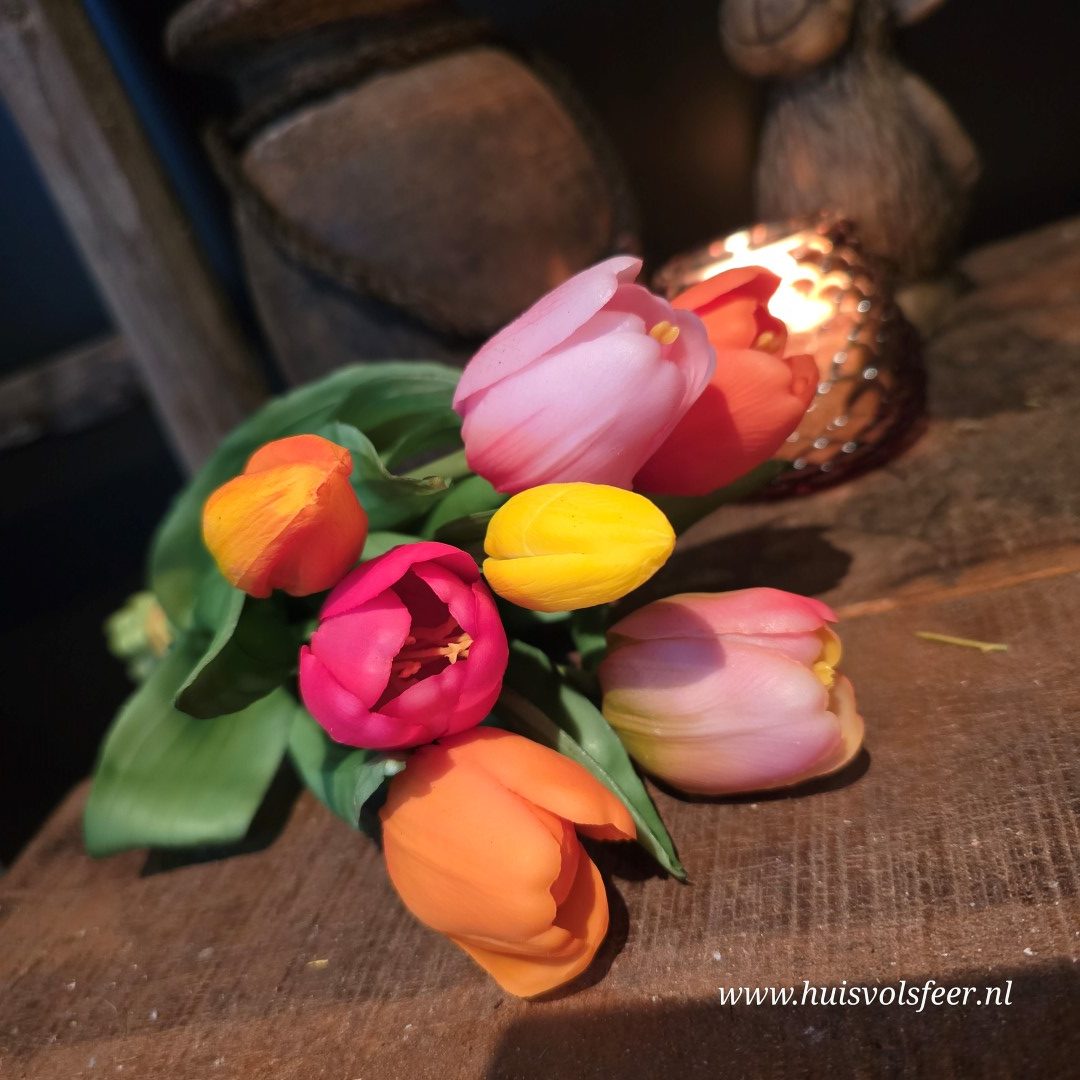 Kleurrijk Tulpenboeket || 7 Tulpen. - Afbeelding 3