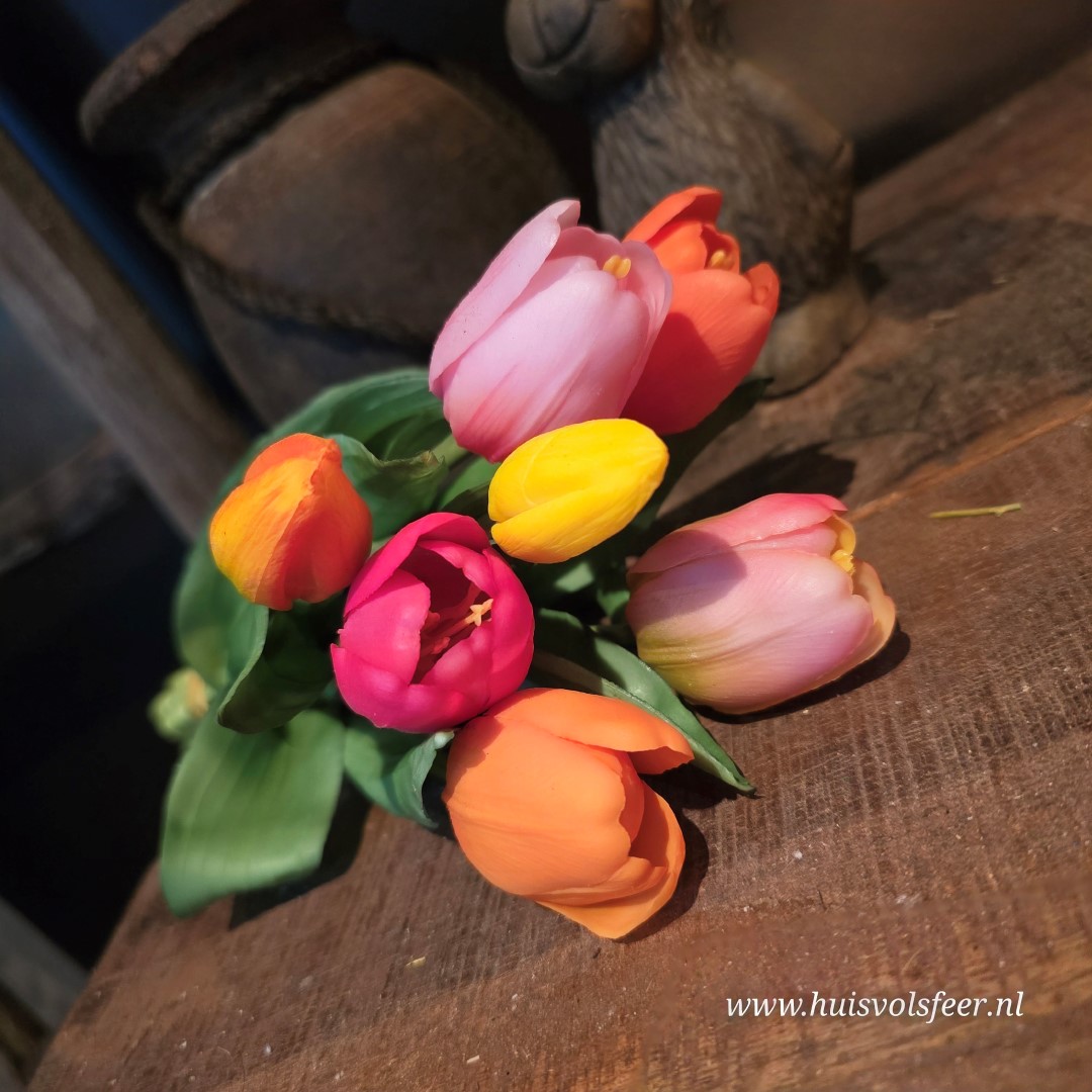 Kleurrijk Tulpenboeket || 7 Tulpen. - Afbeelding 4