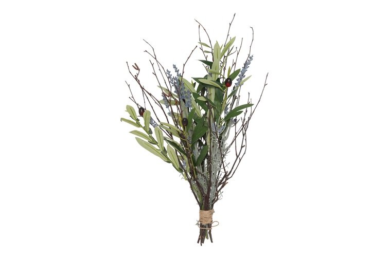 Toef van Twijgtakjes, Lavendel en Olijftakken || Zijde. - Afbeelding 8