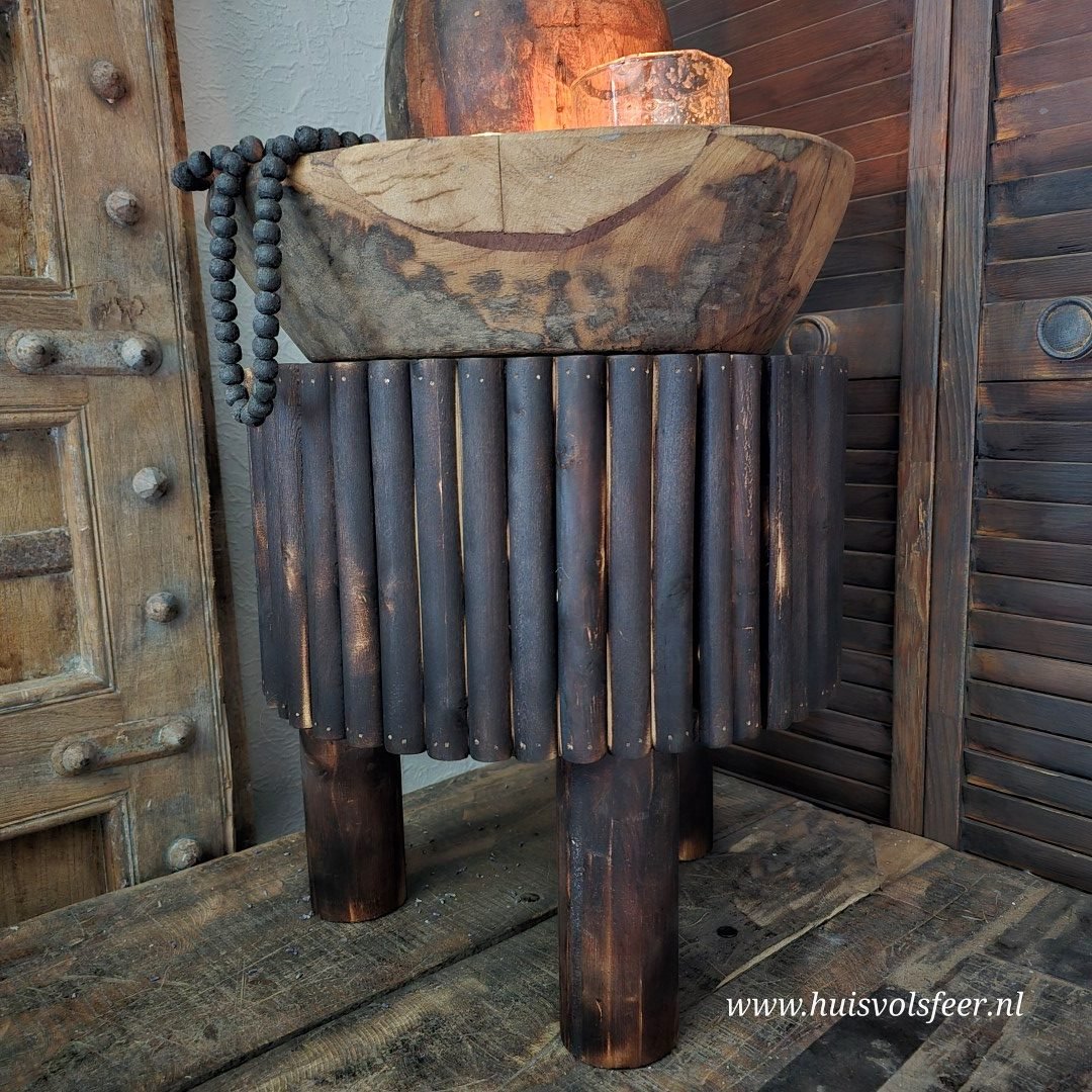 Bijzettafel Paulownia Hout – Stijlvol & Duurzaam - Afbeelding 2