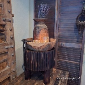 Bijzettafel Paulownia Hout – Stijlvol & Duurzaam