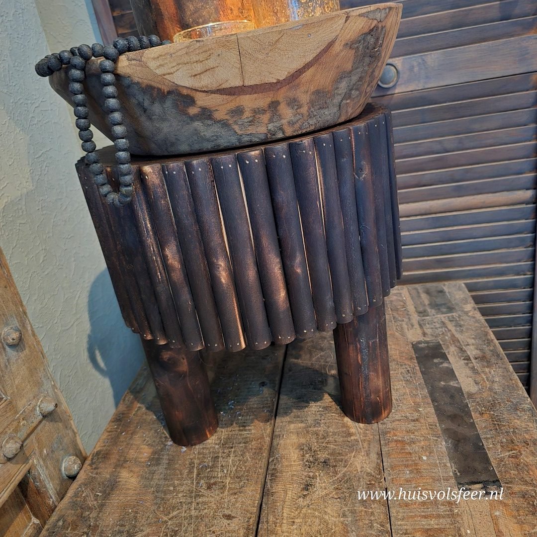 Bijzettafel Paulownia Hout – Stijlvol & Duurzaam - Afbeelding 3