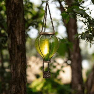 Luchtballon met Vlameffect. Solar || Groen.