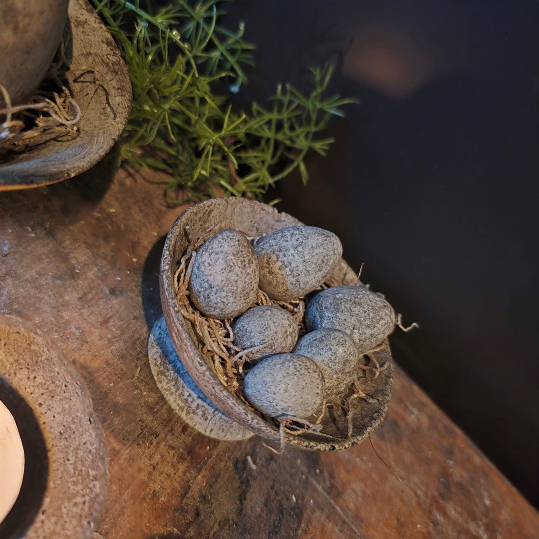 Set van 6 Paaseitjes van Beton- PMR. - Afbeelding 3