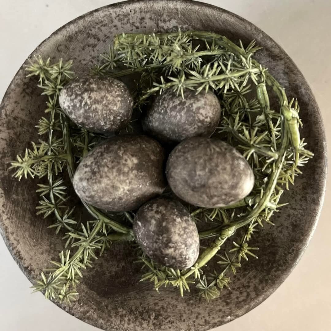 Set van 6 Paaseitjes van Beton- PMR. - Afbeelding 7