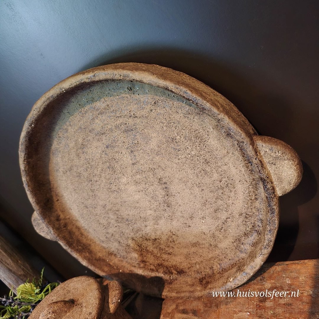Pors Schaal || Warme Bruine Natuurlijke Kleur (35x30xH4 cm) - Afbeelding 5