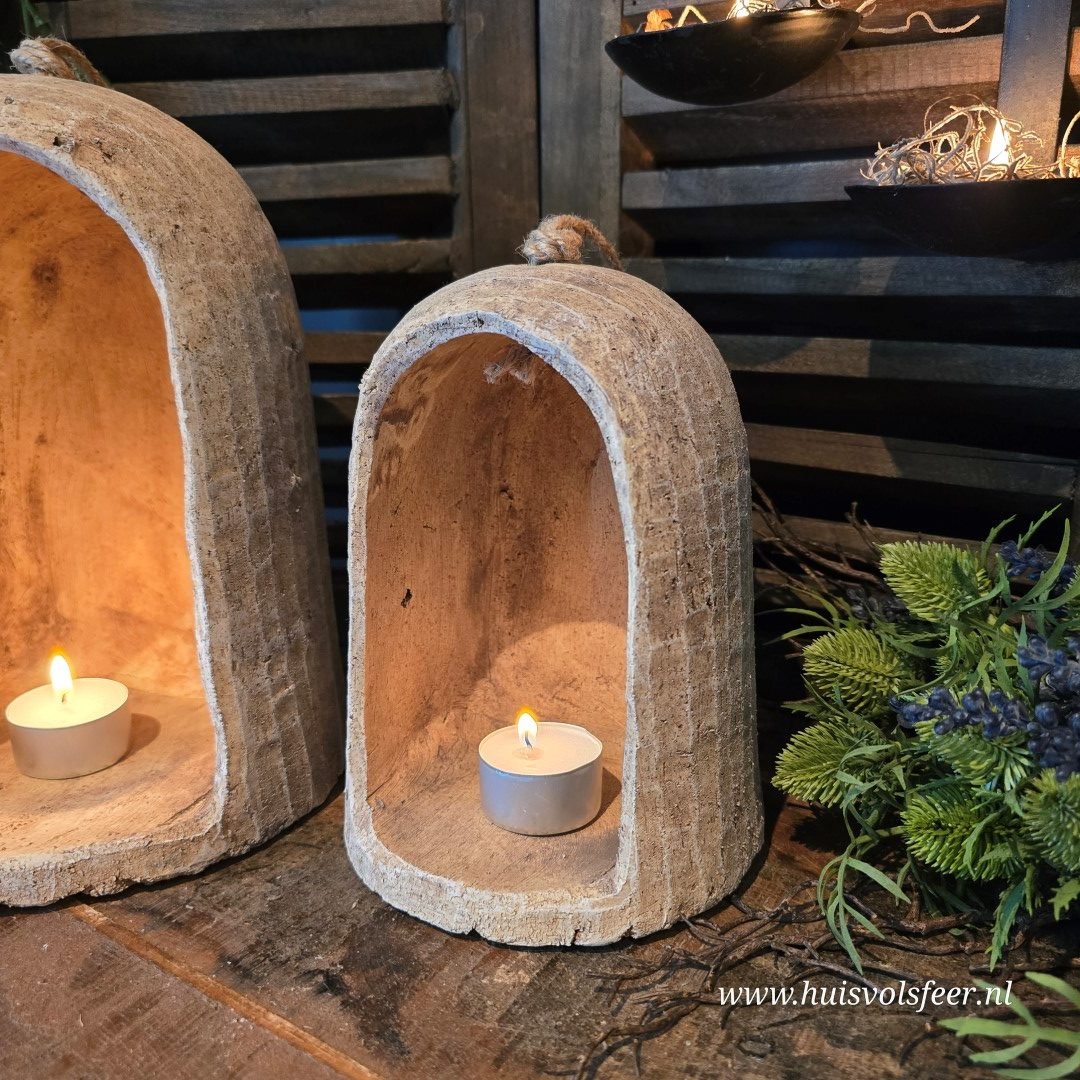 Waxinlichthouder- Pors || 19 cm. - Afbeelding 7