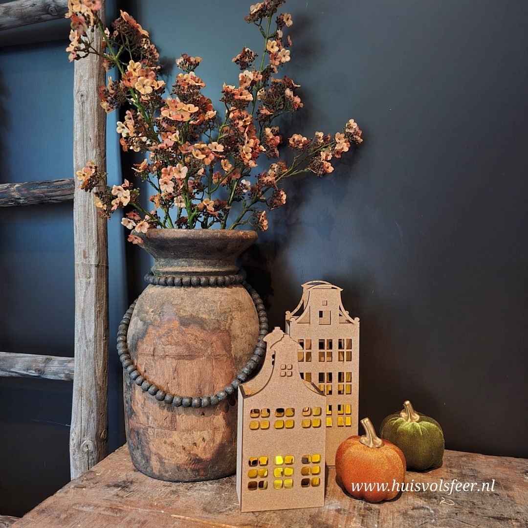 Kralenketting Hout – Donker (±50 cm) - Afbeelding 4