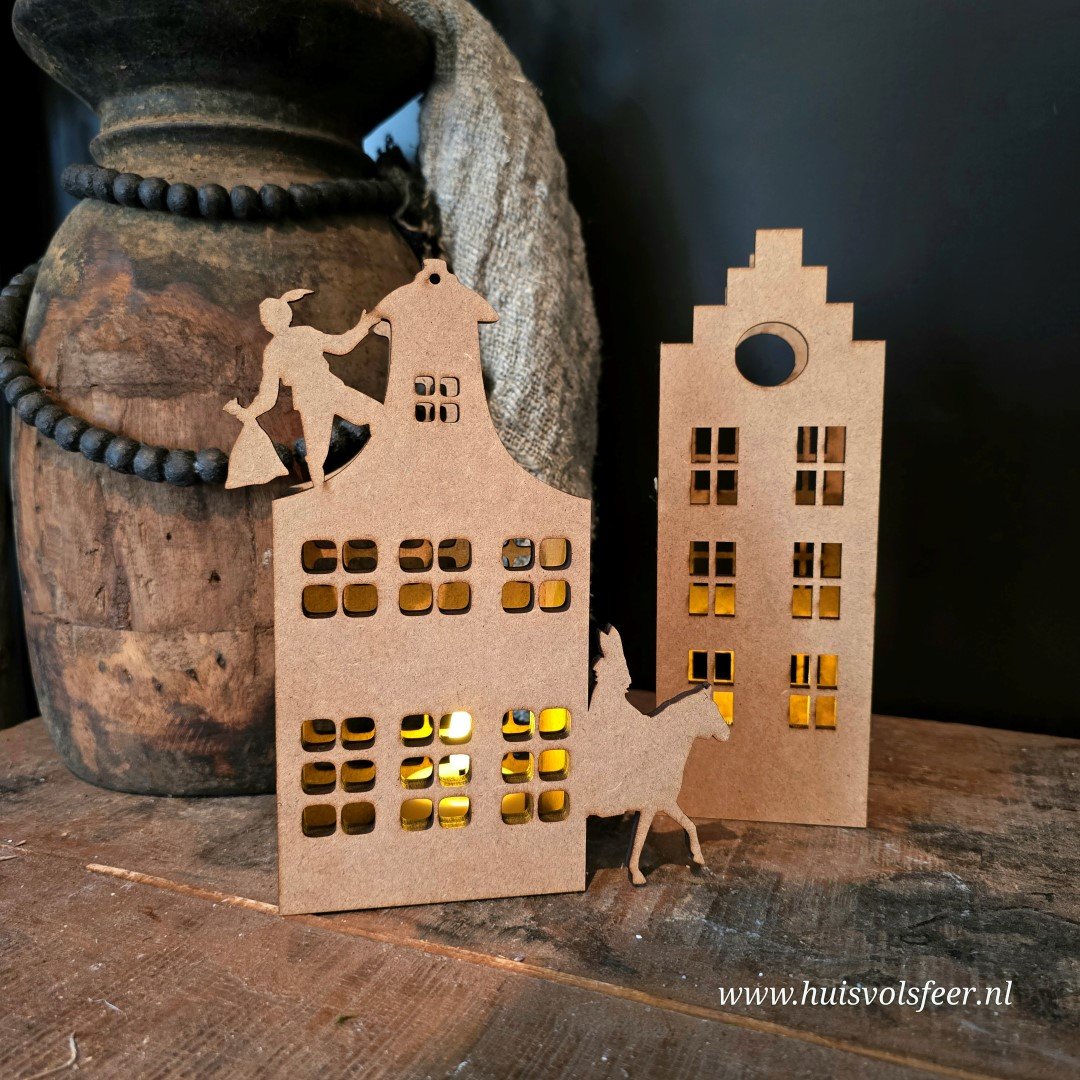 Houten Sinterklaashuisje met Piet & Paard - Afbeelding 17