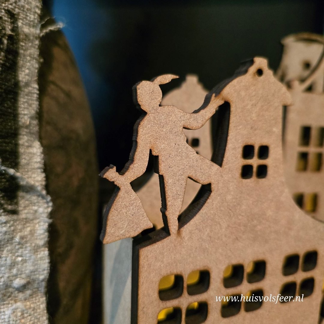 Houten Sinterklaashuisje met Piet & Paard - Afbeelding 20