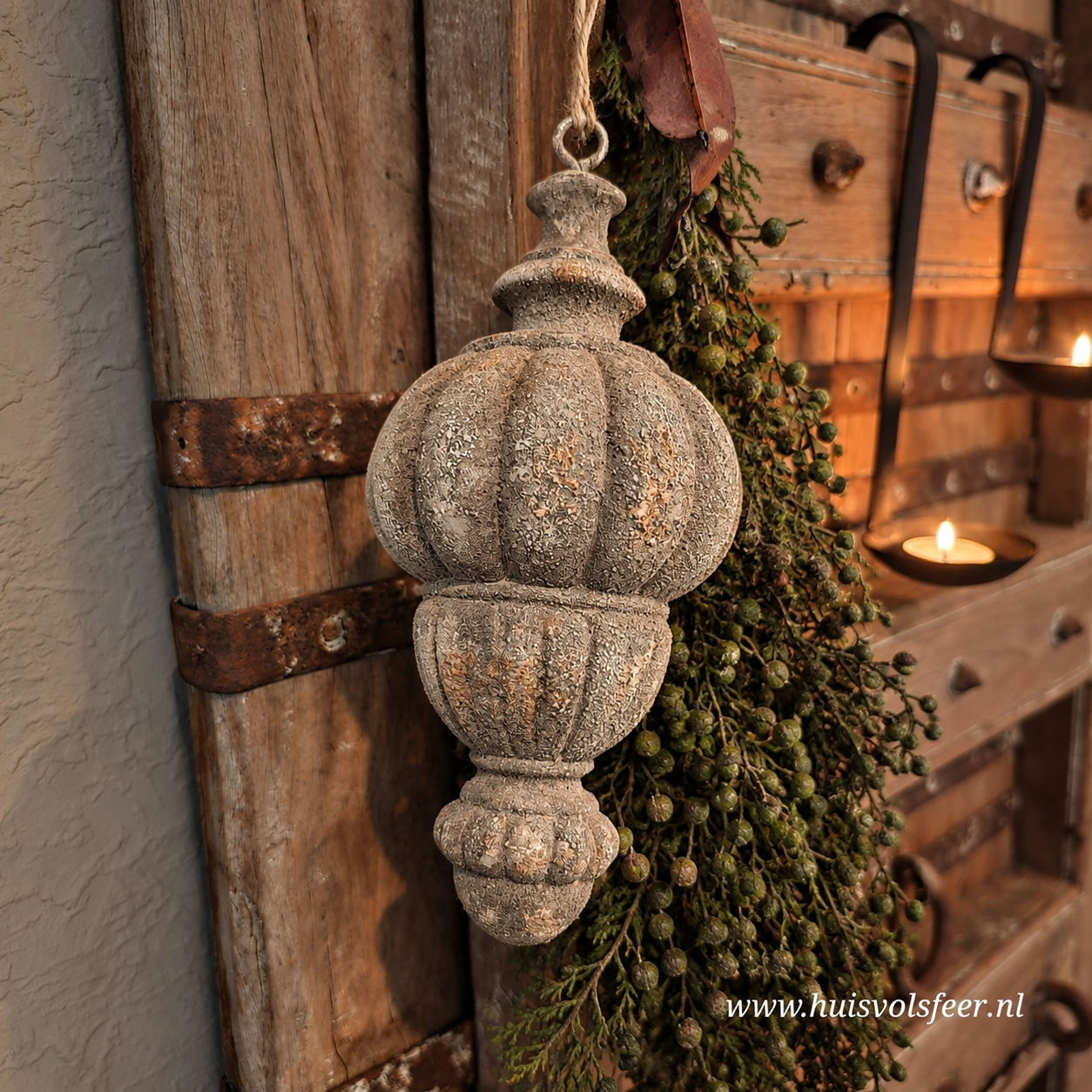 Stone Rustique- Toef Hanger/ Ornament || 24 cm - Afbeelding 2