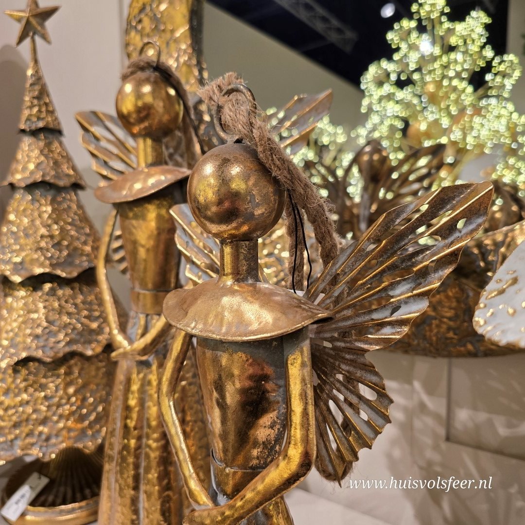 Rustieke Engel Goud || 42 cm. - Afbeelding 3