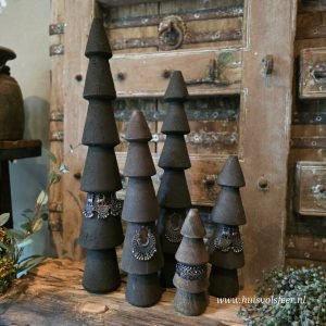 Nordic Tree- Houten boom met Sieraad || 62 cm