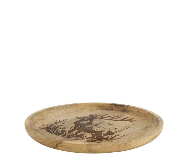Plate Reindeer Print || Round - Afbeelding 5