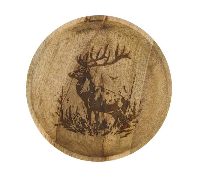 Plate Reindeer Print || Round - Afbeelding 4