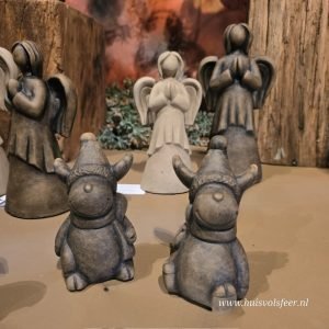 Set of 2 Sitting Rudolph's- Majestic Brown || Brynxz.