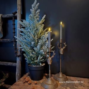 Kandelaar Hert- Metaal Roest || 31 cm